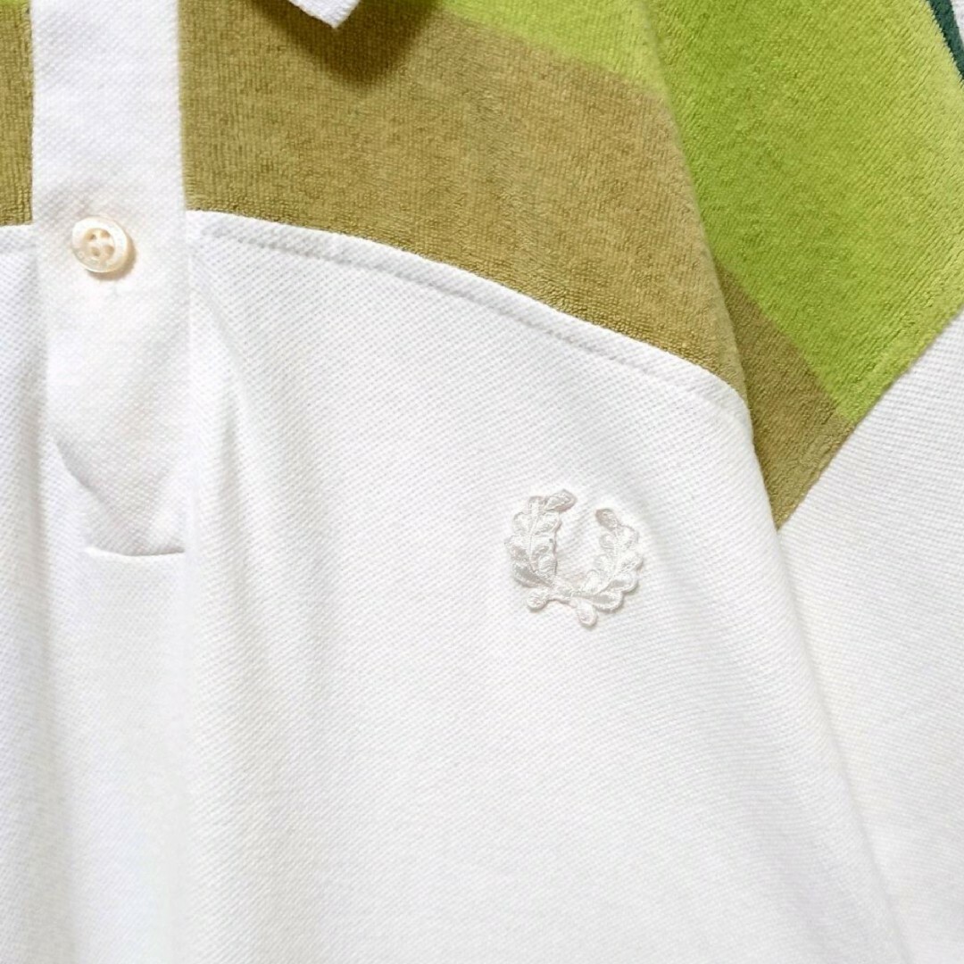 FRED PERRY(フレッドペリー)のフレッドペリー ワンポイント 刺繍 ロゴ ボーダー リンガー 半袖 ポロシャツ メンズのトップス(ポロシャツ)の商品写真