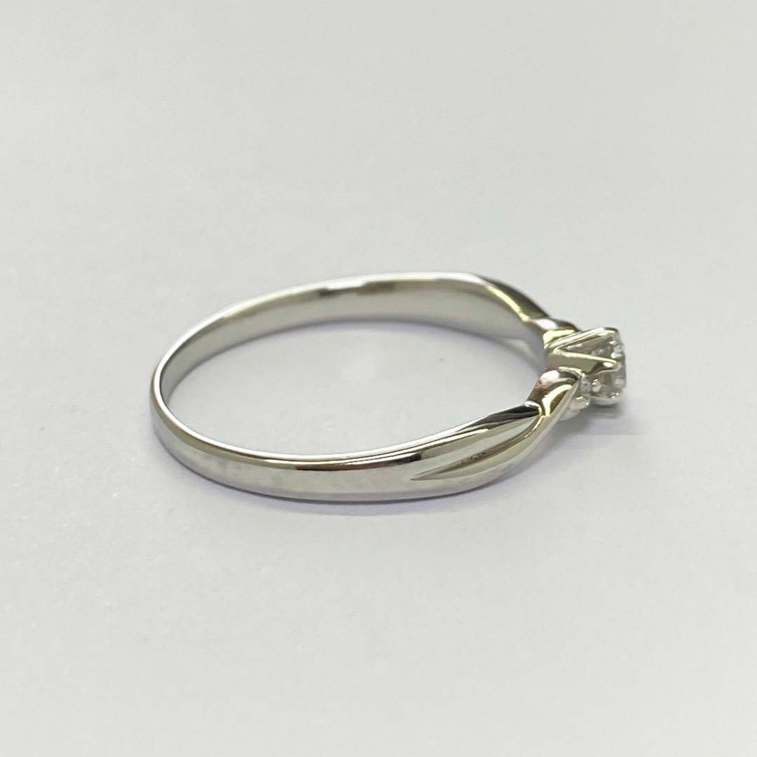 Pt900　天然ダイヤモンドリング　D0.15ct 　サイズ15号　プラチナ レディースのアクセサリー(リング(指輪))の商品写真