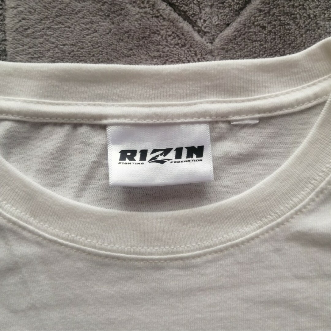 RIZIN  Tシャツ 白  バックプリント 格闘技 メンズのトップス(Tシャツ/カットソー(半袖/袖なし))の商品写真