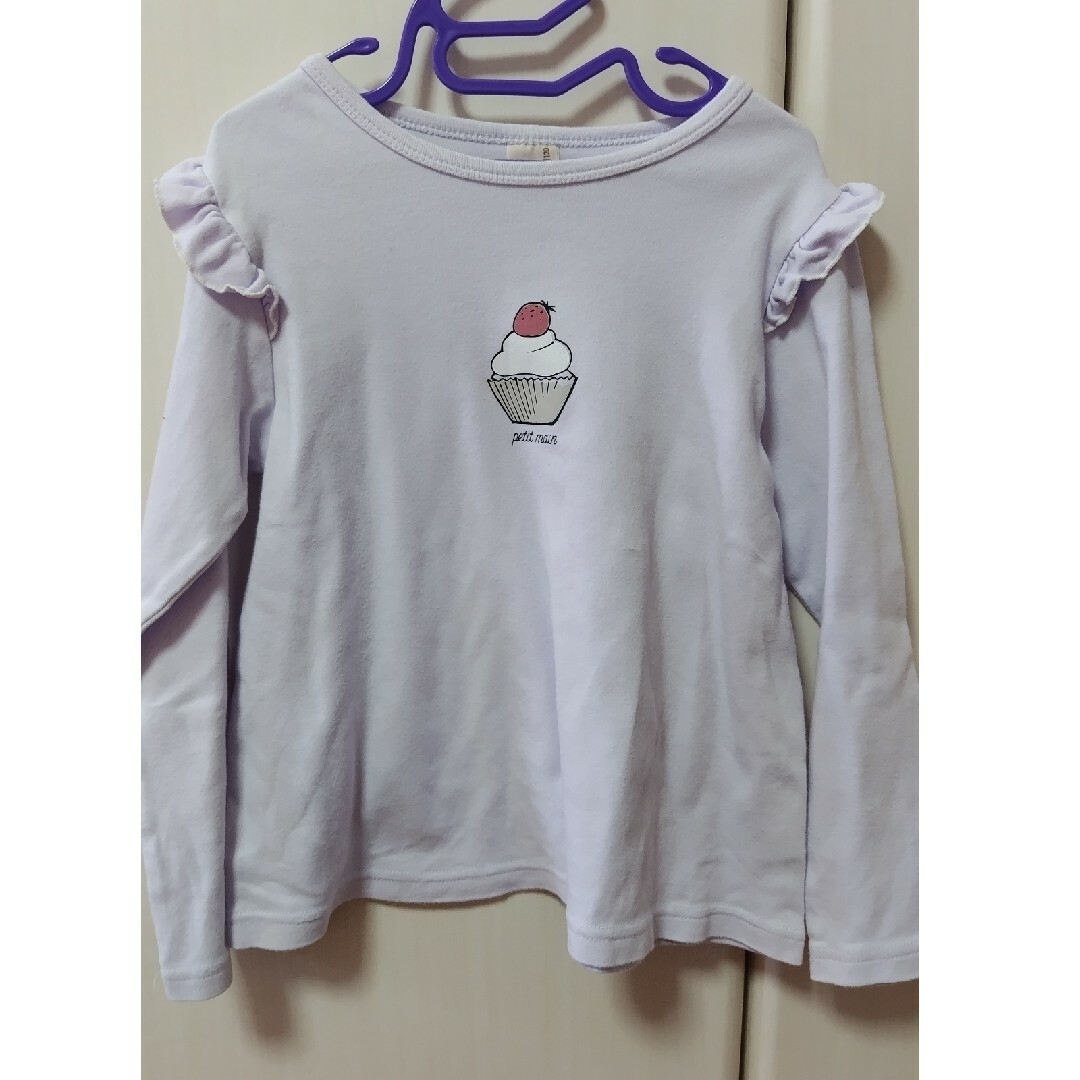 petit main(プティマイン)のプティマイン　カップケーキ　ロンT キッズ/ベビー/マタニティのキッズ服女の子用(90cm~)(Tシャツ/カットソー)の商品写真