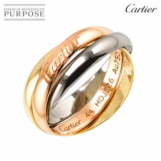 カルティエ(Cartier)のカルティエ Cartier トリニティ SM #44 リング K18 YG WG PG 3連 スリーゴールド スリーカラー 750 指輪 VLP 90223481(リング(指輪))
