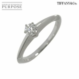 ティファニー(Tiffany & Co.)のティファニー TIFFANY&CO. ソリティア ダイヤ 0.20ct I/VVS2/3EX 8号 リング Pt プラチナ【鑑定書付き】VLP 90224915(リング(指輪))