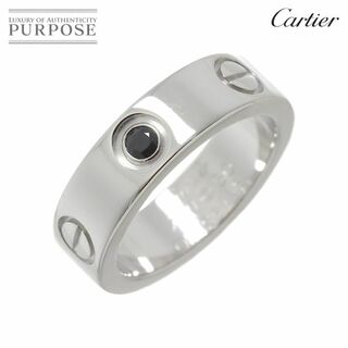 カルティエ(Cartier)のカルティエ Cartier ラブ #50 リング サファイヤ K18 WG ホワイトゴールド 750 指輪【証明書付き】 VLP 90226637(リング(指輪))