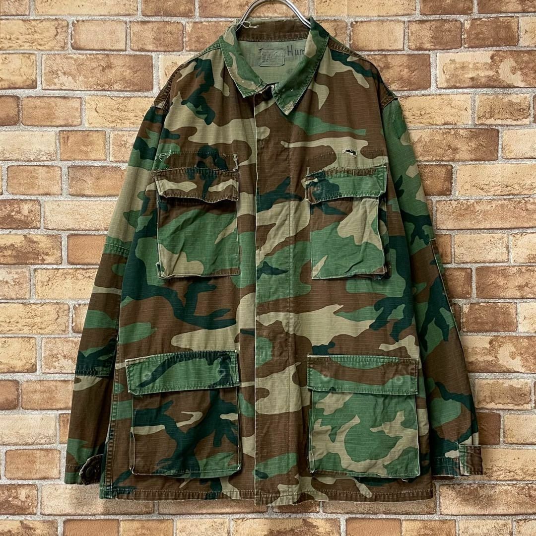アメリカ軍　米軍　ミリタリーシャツ　ジャケット　迷彩　カモフラ　フィールド　S メンズのジャケット/アウター(ミリタリージャケット)の商品写真