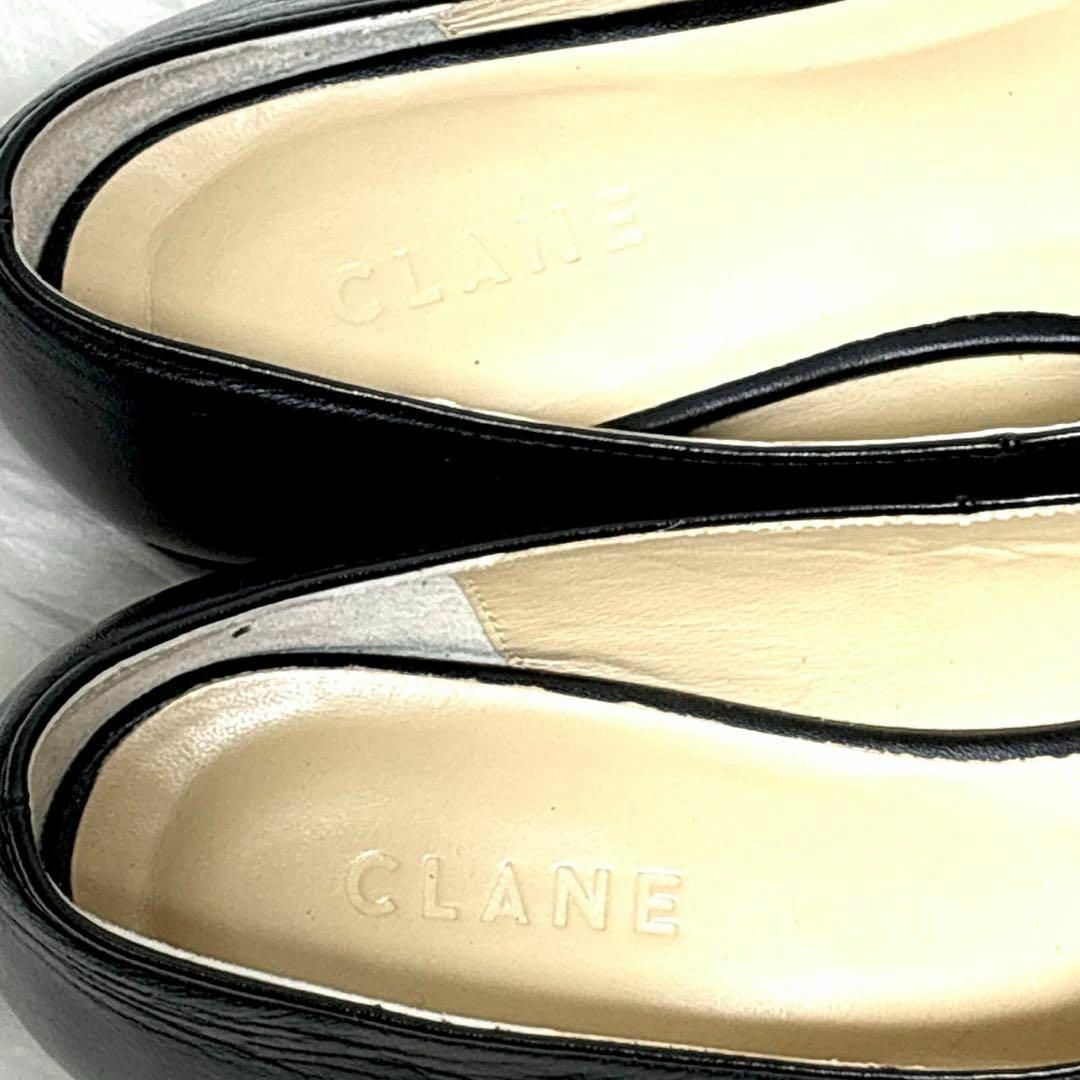 CLANE(クラネ)のCLANE ASYMMETRY HOLE クラネ　フラットジュース　ブラック レディースの靴/シューズ(バレエシューズ)の商品写真