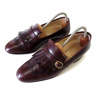 タニノクリスチー(TANINO CRISCI)のタニノクリスチー ローファー フリンジ 革靴 UK 4.5 こげ茶色 24cm(スリッポン/モカシン)