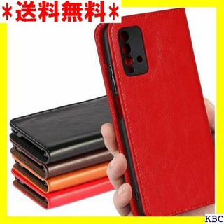 Xiaomi Redmi 9t ケース 手帳型 Red カ 4色 レッド 194(その他)