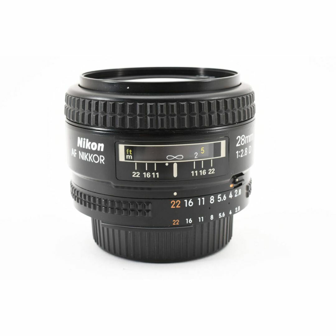 Nikon(ニコン)の【良品/作例】Nikon AF Nikkor 28mm F2.8 D スマホ/家電/カメラのカメラ(レンズ(単焦点))の商品写真