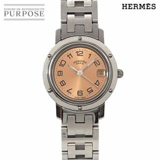 エルメス(Hermes)のエルメス HERMES クリッパー CL4 210 レディース 腕時計 デイト ピンク クォーツ ウォッチ Clipper VLP 90223029(腕時計)