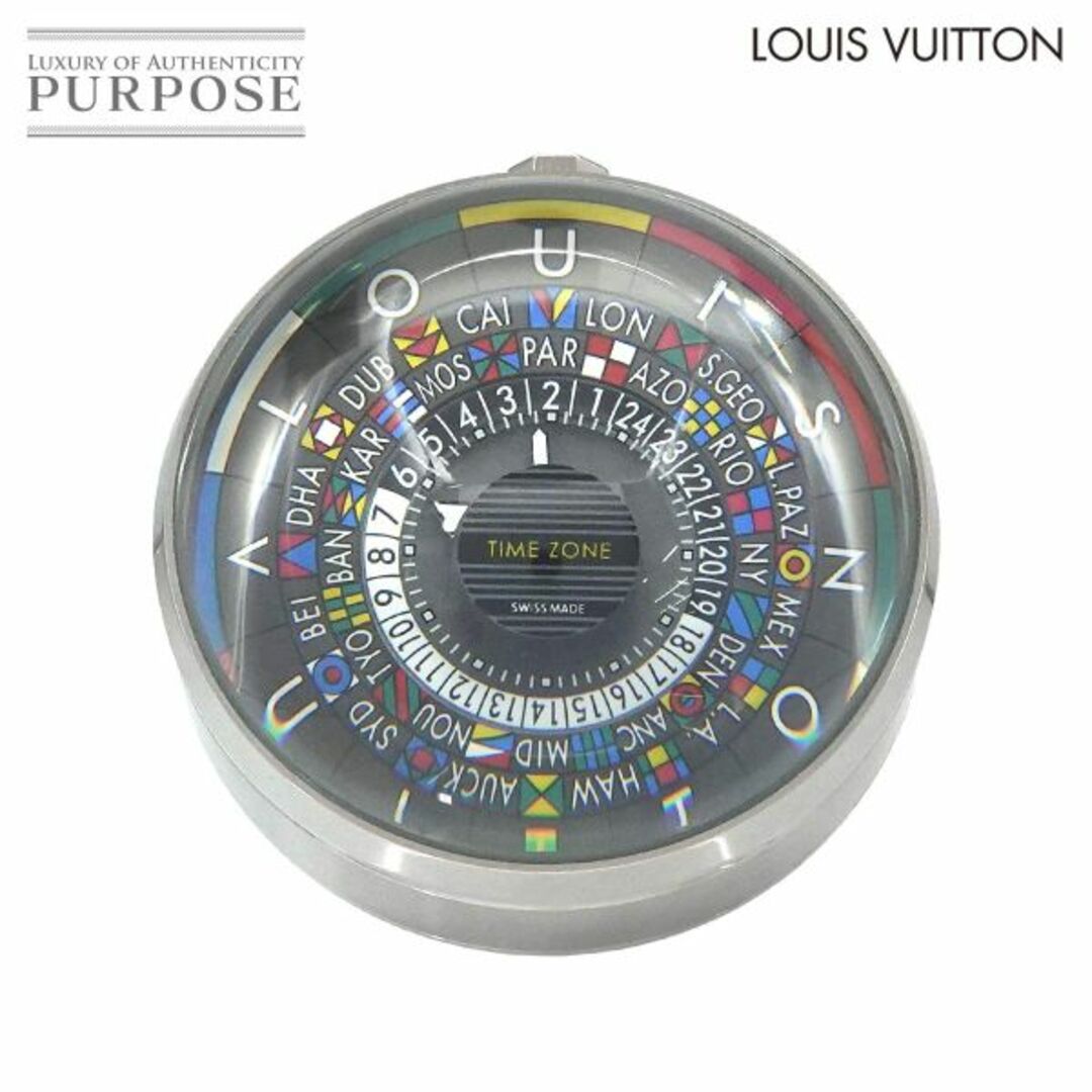 LOUIS VUITTON(ルイヴィトン)のルイヴィトン LOUIS VUITTON エスカル テーブルクロック Q5Q000 マルチカラー クォーツ ガラス 置き時計 ウォッチ Escale VLP 90230856 インテリア/住まい/日用品のインテリア小物(置時計)の商品写真