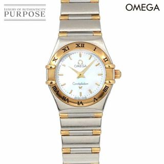 オメガ(OMEGA)のオメガ OMEGA コンステレーション ミニ コンビ 1362 70 レディース 腕時計 ホワイトシェル YG クォーツ Constellation VLP 90230865(腕時計)