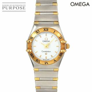 オメガ(OMEGA)のオメガ OMEGA コンステレーション ミニ コンビ 1362 70 レディース 腕時計 ホワイトシェル YG クォーツ Constellation VLP 90230866(腕時計)