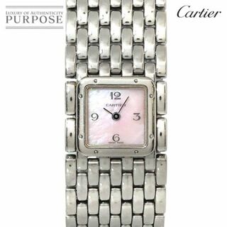 カルティエ(Cartier)のカルティエ Cartier パンテール リュバン W61003T9 レディース 腕時計 ピンクシェル クォーツ ウォッチ Panthere VLP 90231478(腕時計)