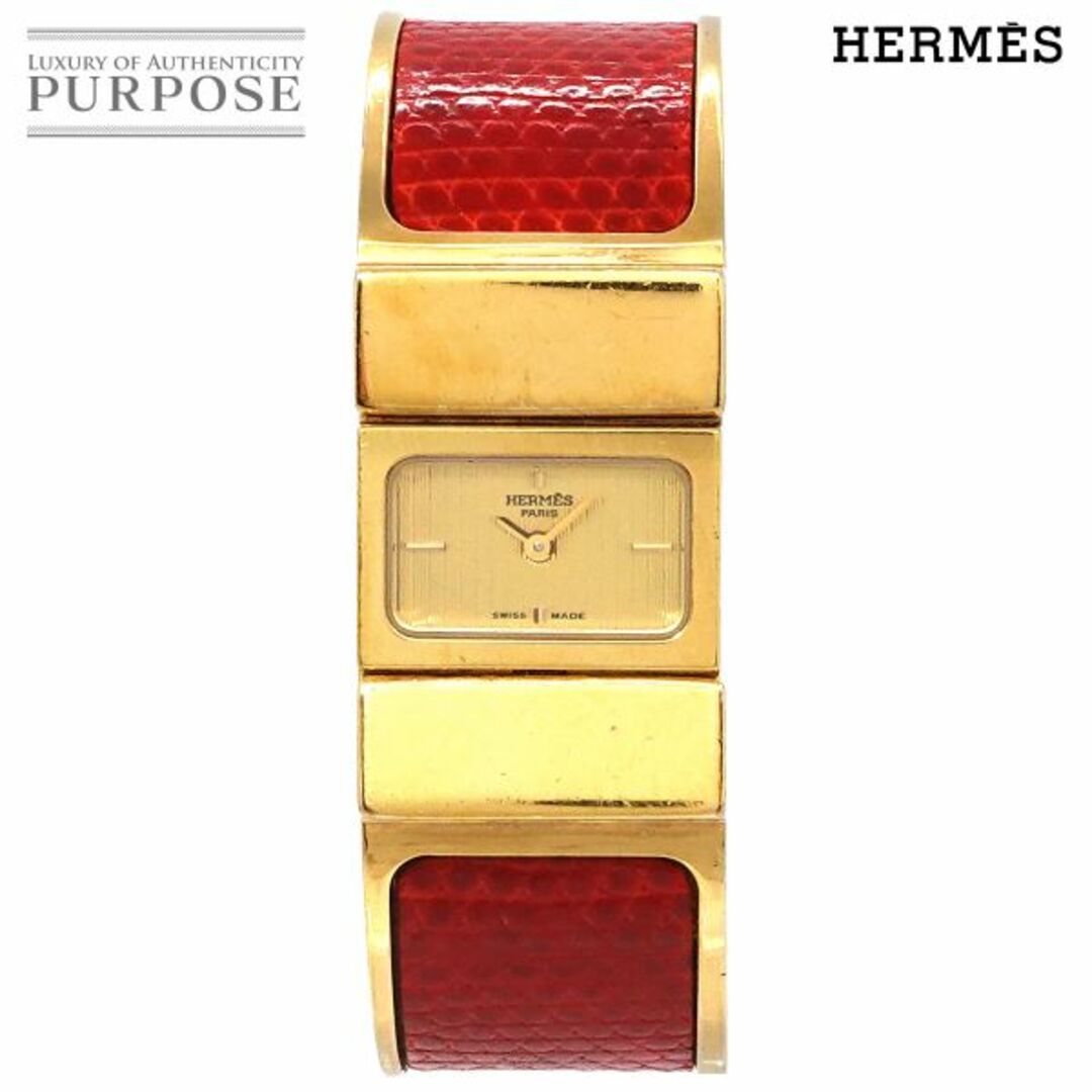 Hermes(エルメス)のエルメス HERMES ロケ LO1 201 バングル ウォッチ ヴィンテージ レディース 腕時計 ゴールド クォーツ Loquet VLP 90231548 レディースのファッション小物(腕時計)の商品写真