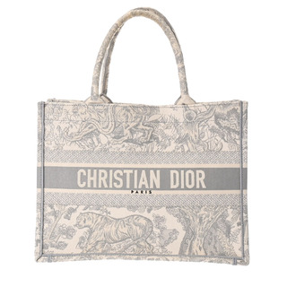 クリスチャンディオール(Christian Dior)のクリスチャンディオール  ブックトート ミディアム エンブロイダリー ハン(ハンドバッグ)