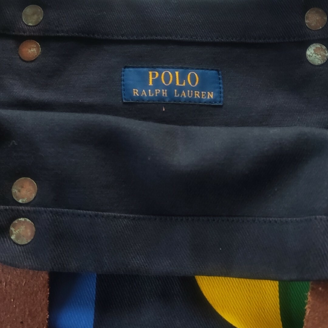 POLO RALPH LAUREN(ポロラルフローレン)の【新品タグ付き】ポロラルフローレン　コットンキャンバス　レザー　トートバッグ メンズのバッグ(トートバッグ)の商品写真