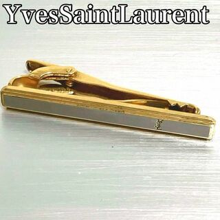 イヴサンローラン(Yves Saint Laurent)のYvesSaintLaurent サンローラン　ネクタイピン　ゴールド×シルバー(ネクタイピン)