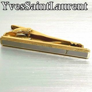 イヴサンローラン(Yves Saint Laurent)のYvesSaintLaurent サンローラン　ネクタイピン　ゴールド×シルバー(ネクタイピン)