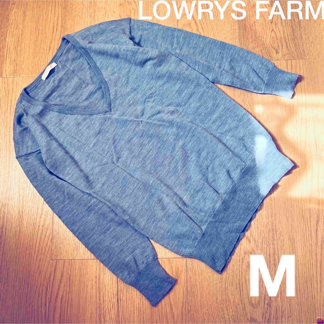LOWRYS FARM(ローリーズファーム)の【匿名配送】Vネックニット　春ニット　ローリーズファーム　LOWRYS FARM レディースのトップス(ニット/セーター)の商品写真