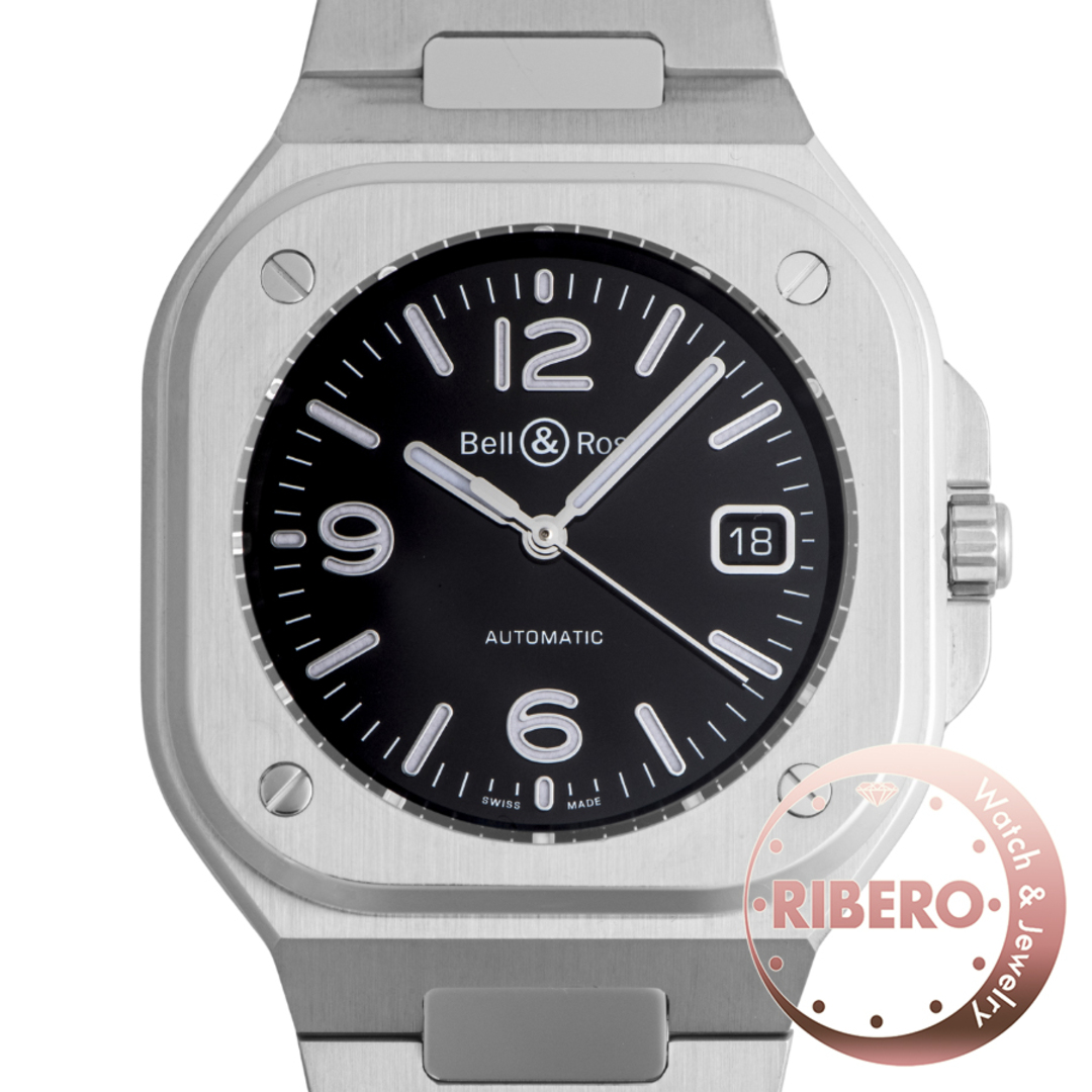 Bell & Ross(ベルアンドロス)のBell＆Ross ベル＆ロス BR 05 ブラックスティール BR05A-BL-ST/SST【中古】 メンズの時計(腕時計(アナログ))の商品写真