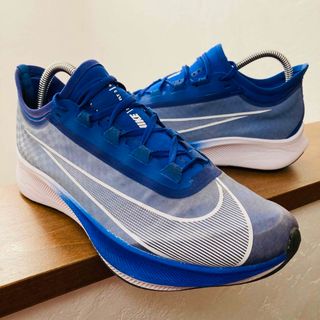 ナイキ(NIKE)の【美品】NIKE  ランニング　ナイキ ズーム フライ 3  ブルー　26㎝(シューズ)