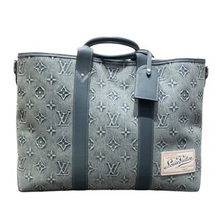 ルイヴィトン(LOUIS VUITTON)の　ルイ・ヴィトン LOUIS VUITTON ウィークエンドトートNM M22537 モノグラム・ウォッシュ デニム メンズ トートバッグ(トートバッグ)