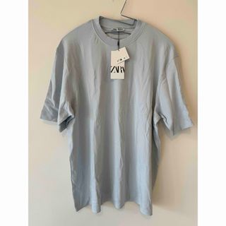 ZARA - 新品未使用　ZARA Tシャツ　水色　XLサイズ