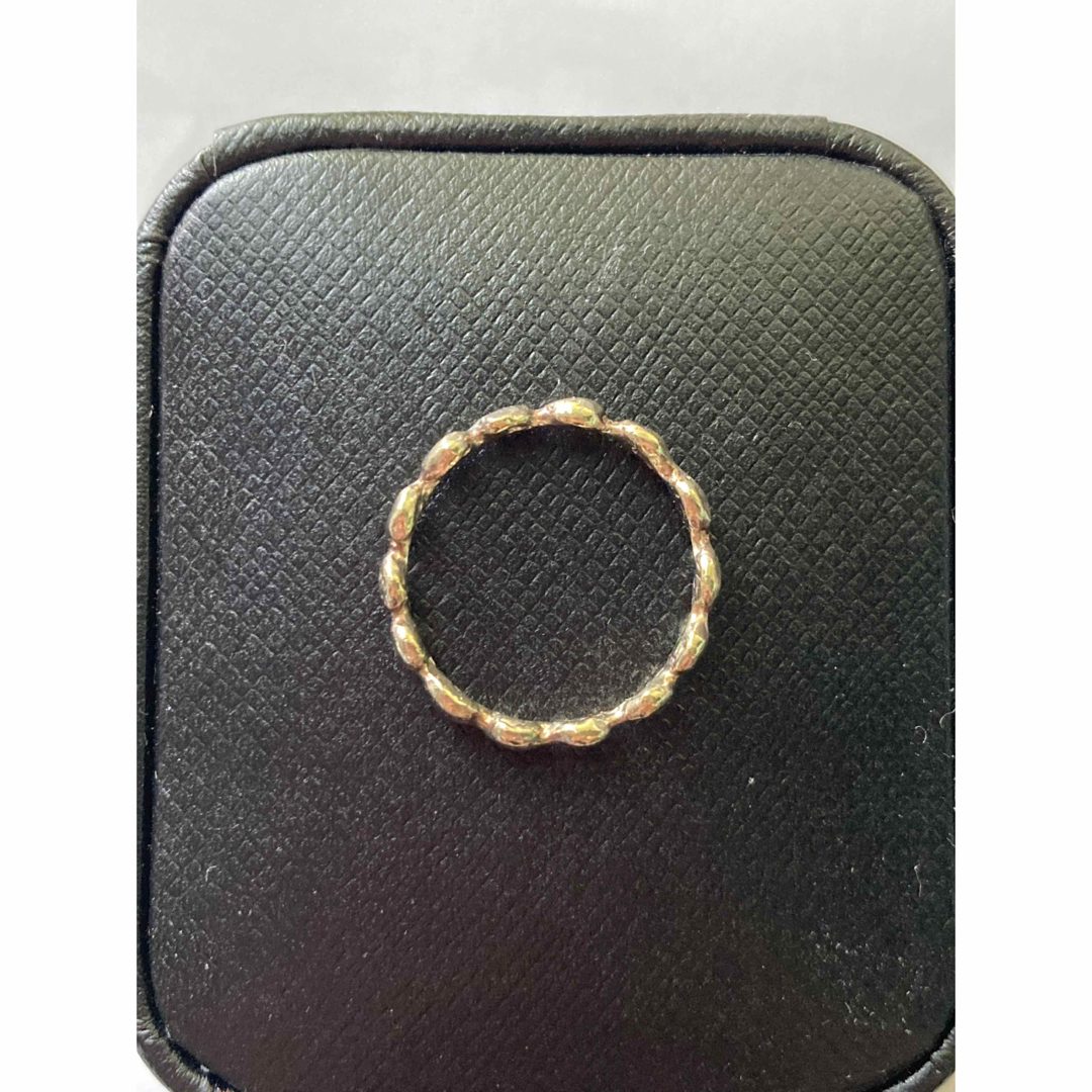 KAORU(カオル)の美品　カオル　kaoru  ポンデ　リング　k10 グリーンゴールド　8.5号 レディースのアクセサリー(リング(指輪))の商品写真