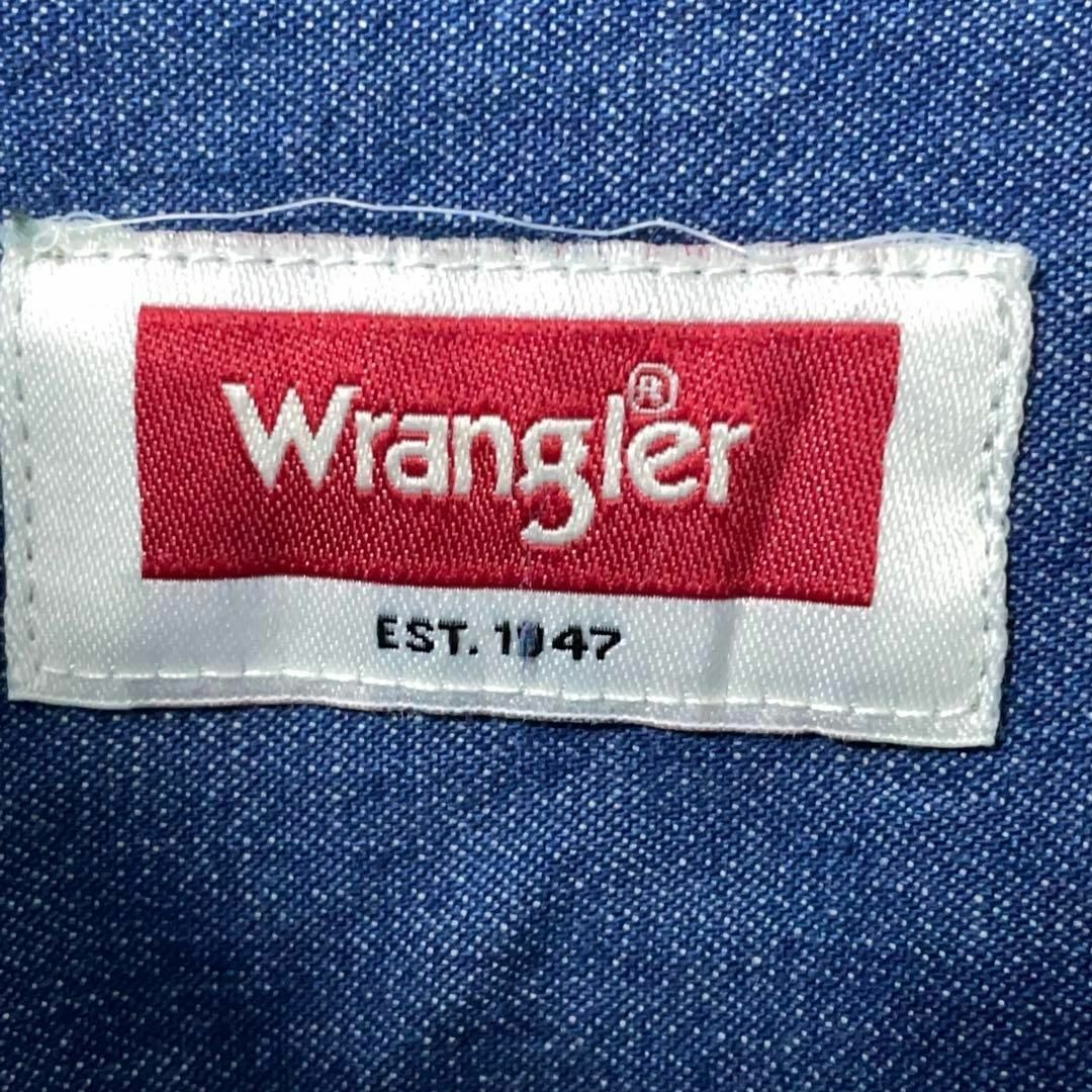 Wrangler(ラングラー)のWRANGLER USA古着 ビックサイズ 長袖シャツ デニムシャツ 2XL メンズのトップス(シャツ)の商品写真