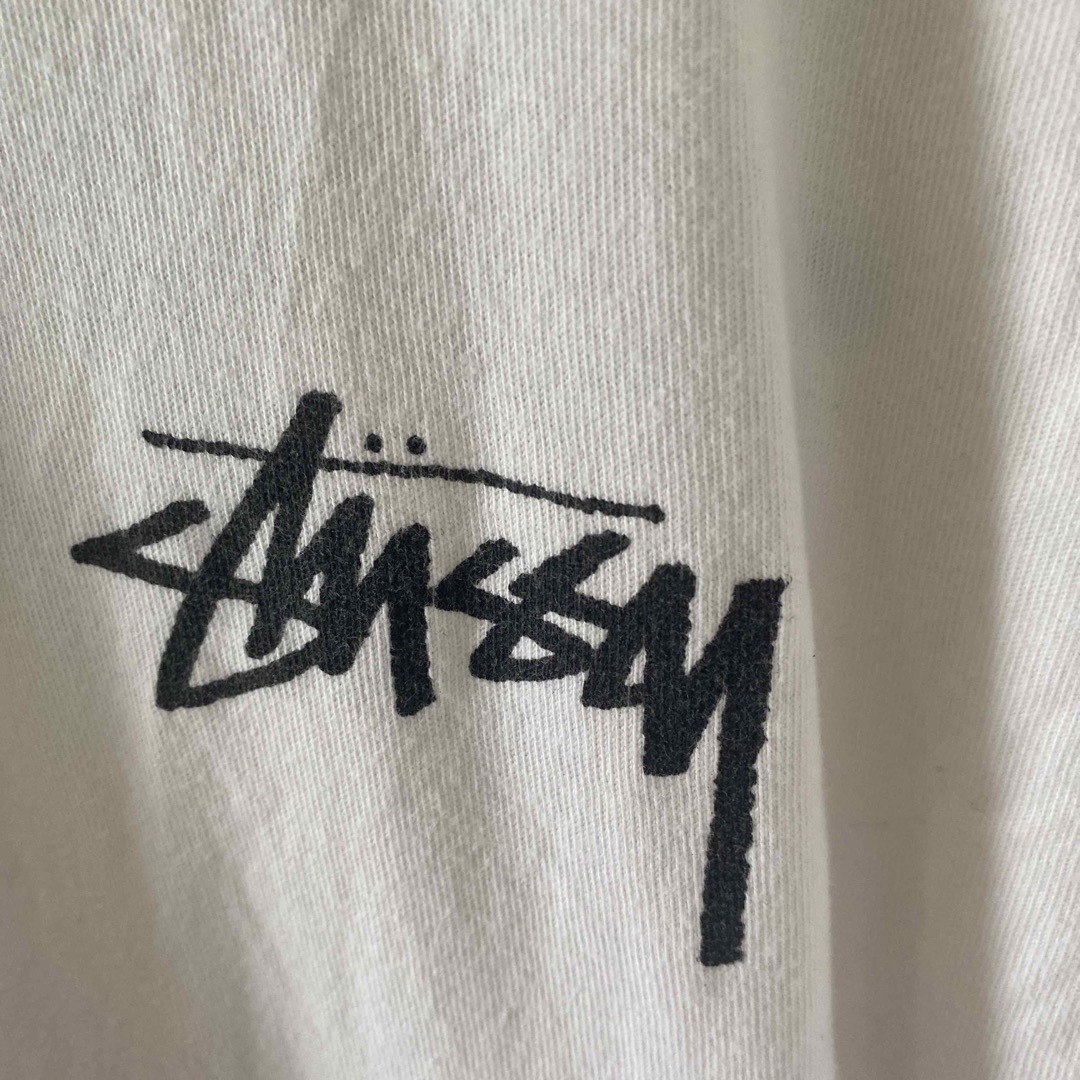 STUSSY(ステューシー)の00sStussyステューシーtシャツホワイトメンズ半袖ストリートダイスサイコロ メンズのトップス(Tシャツ/カットソー(半袖/袖なし))の商品写真