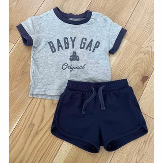 ベビーギャップ(babyGAP)のbabygap ブラナンベア　セットアップ　男の子　半袖　夏(ロンパース)