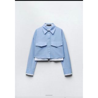 ZARA - 新品　ZARA ザラ　クロップドオックスフォードシャツ　macoto