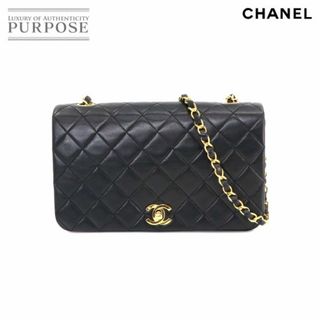 シャネル(CHANEL)のシャネル CHANEL マトラッセ チェーン ショルダー バッグ レザー ブラック ゴールド 金具 ヴィンテージ VLP 90229429(ショルダーバッグ)