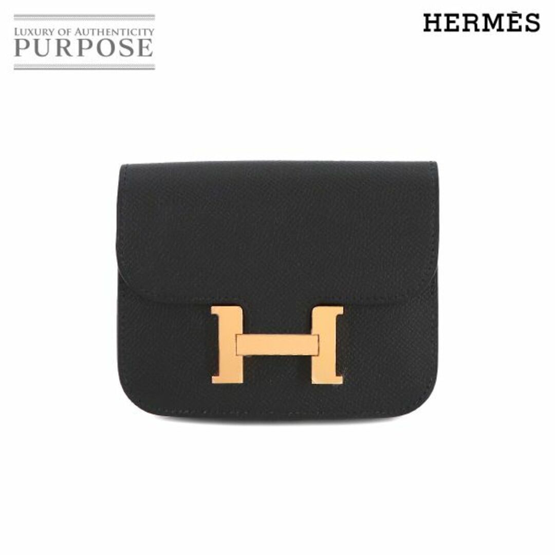 Hermes(エルメス)の未使用 展示品 エルメス HERMES コンスタンス スリム 二つ折り 財布 エプソン ブラック Z刻印 ゴールド 金具 VLP 90229570 レディースのファッション小物(財布)の商品写真