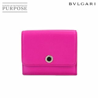 ブルガリ(BVLGARI)の未使用 展示品 ブルガリ BVLGARI アンブッシュ 三つ折り 財布 レザー ピンク 290362 シルバー 金具 VLP 90230168(財布)