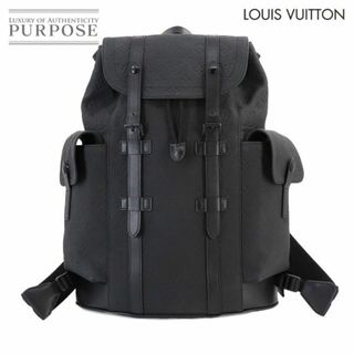 ルイヴィトン(LOUIS VUITTON)の未使用 展示品 ルイ ヴィトン LOUIS VUITTON モノグラム クリストファー MM バックパック リュックサック レザー ブラック M55699 VLP 90230191(バッグパック/リュック)