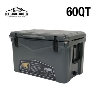 60QT ICELANDCOOLER アイスランドクーラー チャコールグレー(その他)