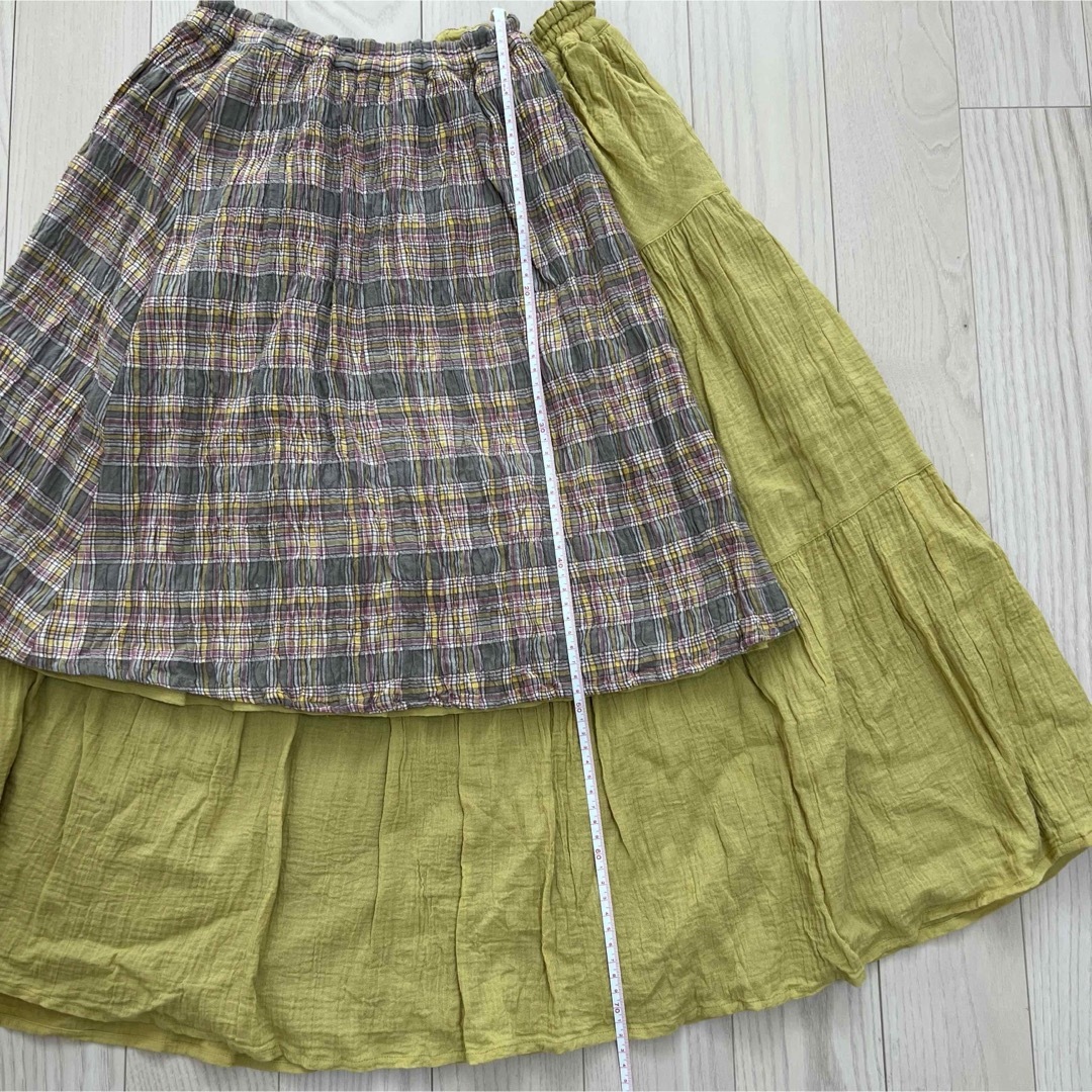 キムラタン(キムラタン)のリンクコーデ　リバーシブル　スカート  キッズ/ベビー/マタニティのキッズ服女の子用(90cm~)(スカート)の商品写真