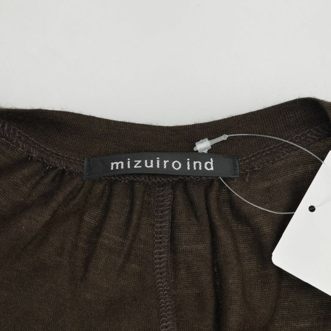 【mizuiro-ind】ギャザーニットロングノースリーブワンピース レディースのワンピース(ロングワンピース/マキシワンピース)の商品写真