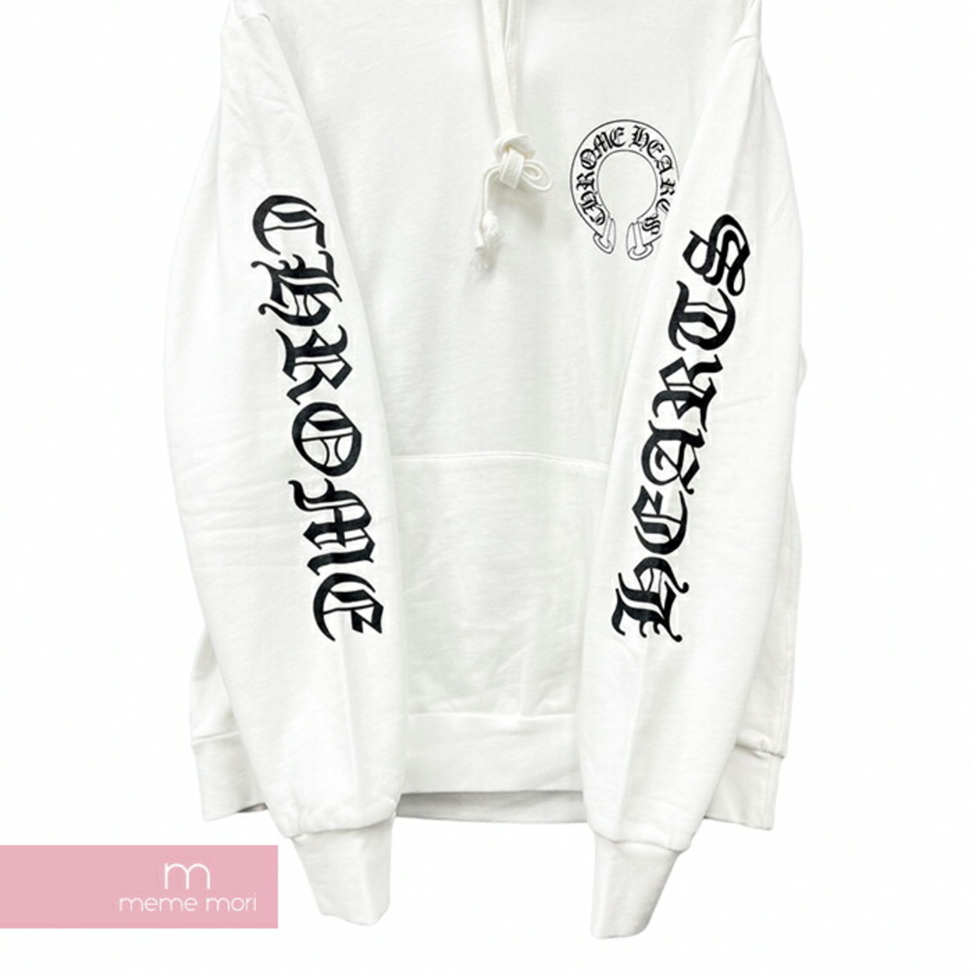 Chrome Hearts(クロムハーツ)のCHROME HEARTS×MATTY BOY Chomper Horseshoe Hoodie クロムハーツ×マッティボーイ チョンパーホースシューフーディ プルオーバーパーカー ホワイト サイズL 【240414】【新古品】【me04】 メンズのトップス(パーカー)の商品写真