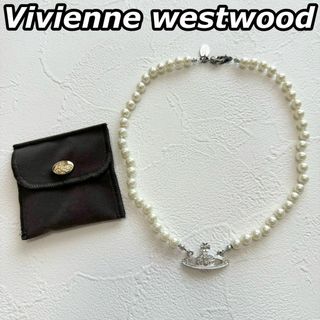 Vivienne Westwood - ヴィヴィアンウエストウッド ミニバスレリーフパール オーブネックレス チョーカー