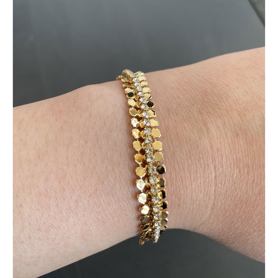 gold bijou bracelet レディースのアクセサリー(ブレスレット/バングル)の商品写真