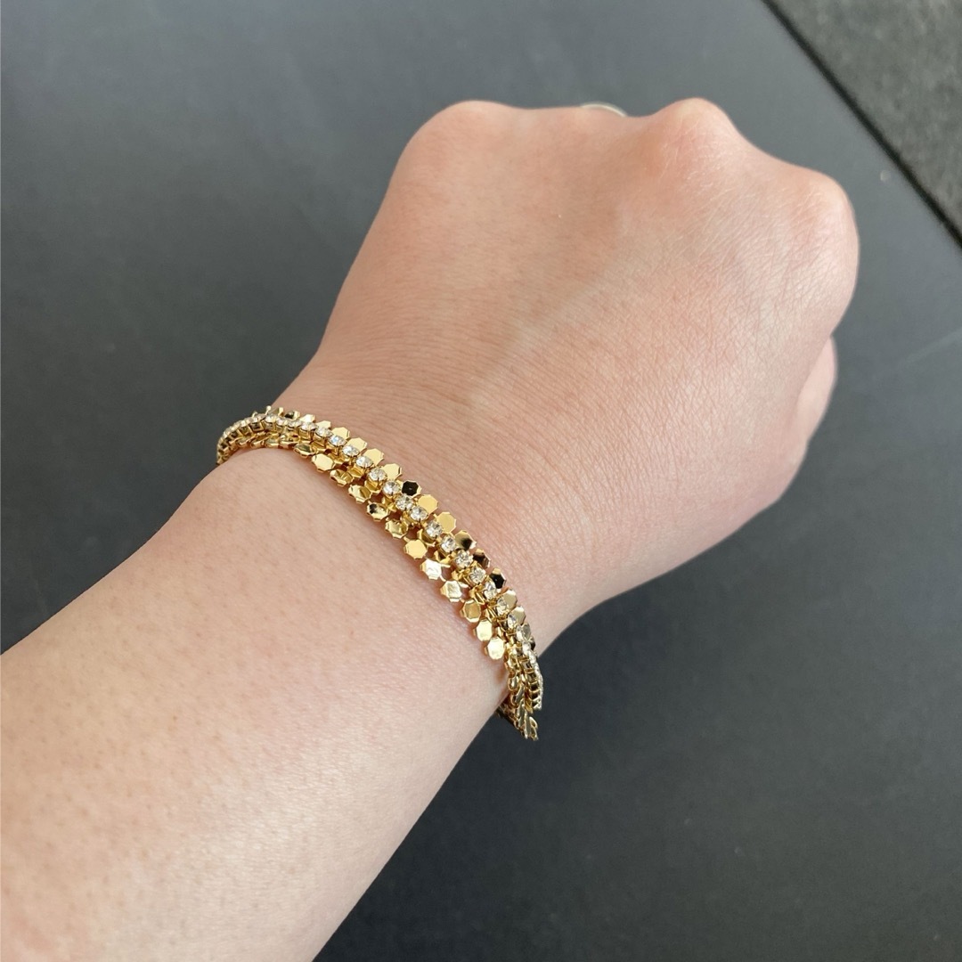 gold bijou bracelet レディースのアクセサリー(ブレスレット/バングル)の商品写真