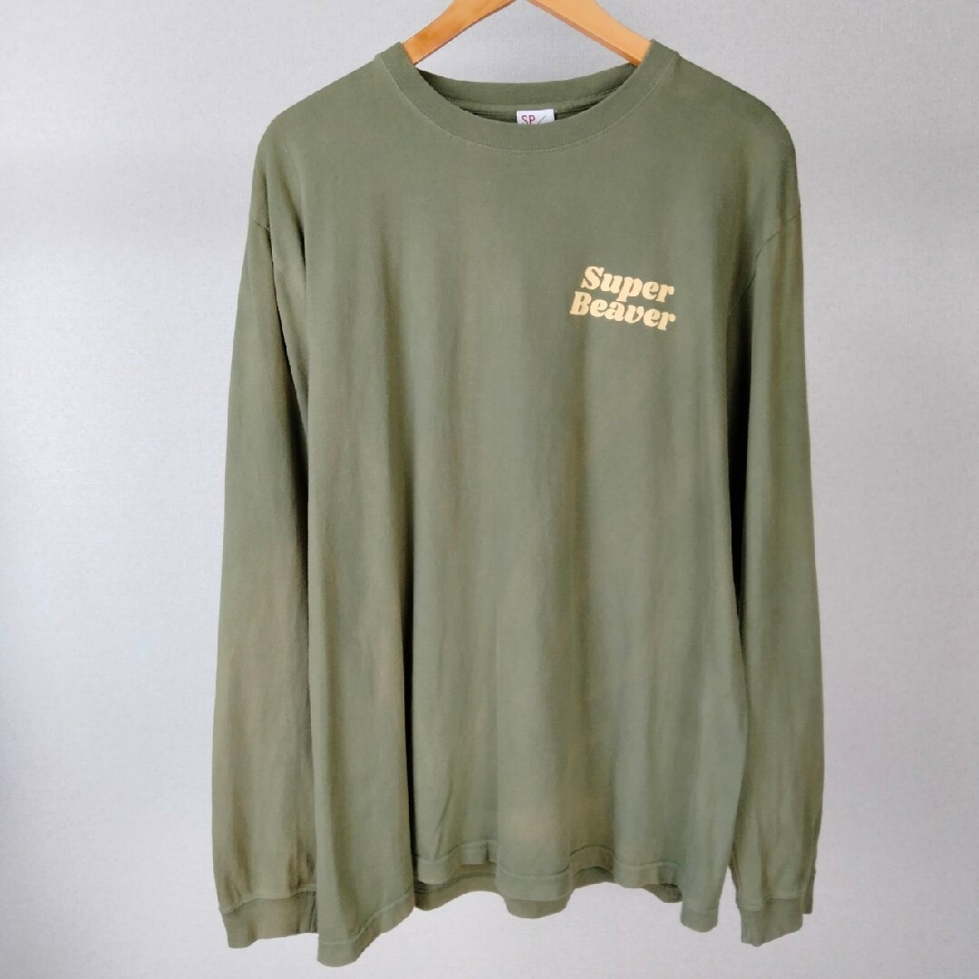 VINTAGE(ヴィンテージ)のSUPER BEAVER　長袖　ロンt ワンポイントロゴ　ストリート　アメカジ メンズのトップス(Tシャツ/カットソー(七分/長袖))の商品写真