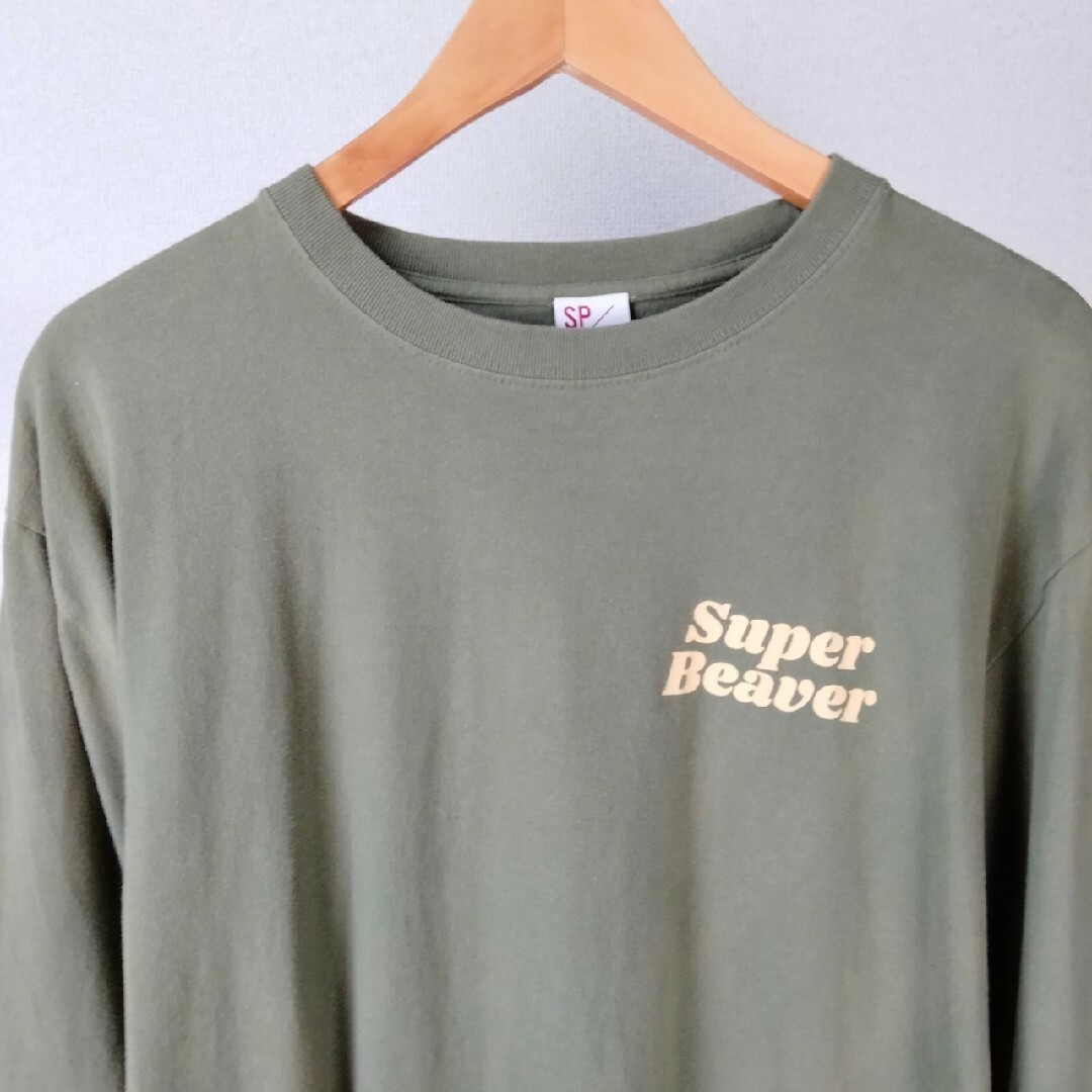 VINTAGE(ヴィンテージ)のSUPER BEAVER　長袖　ロンt ワンポイントロゴ　ストリート　アメカジ メンズのトップス(Tシャツ/カットソー(七分/長袖))の商品写真