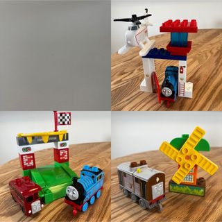 フィッシャープライス(Fisher-Price)のメガブロック　ハロルド&トーマス　レスキューパトロール(積み木/ブロック)