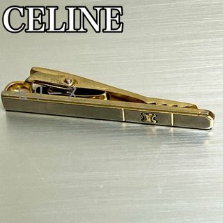 セリーヌ(celine)のCELINE セリーヌ　ネクタイピン　マカダム柄　ゴールド(ネクタイピン)