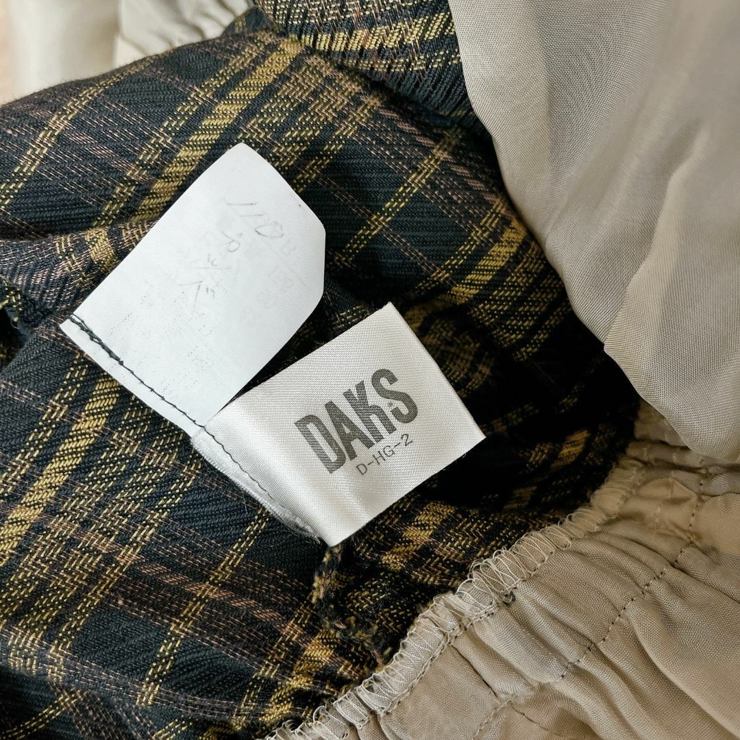 【訳あり】 DAKS - 【DAKS】半袖シャツ風ワンピース/チェック柄/9号 One Piece
