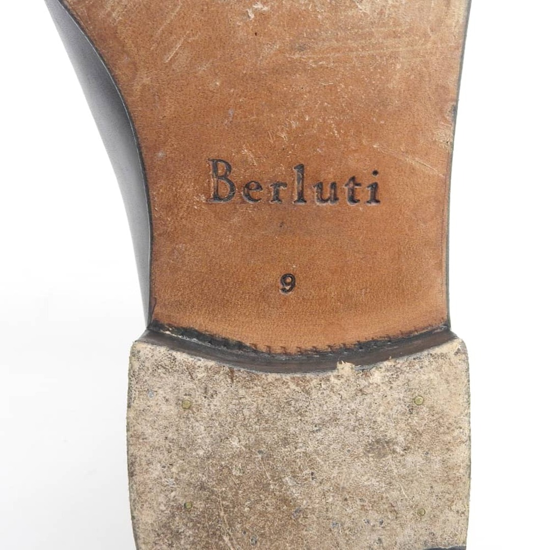 Berluti(ベルルッティ)のベルルッティ Berluti ベルルッティ ラピエセルプリゼ カリグラフィ パティーヌ ホールカットシューズ メンズ ブラック×ネイビー 9 9 メンズの靴/シューズ(その他)の商品写真