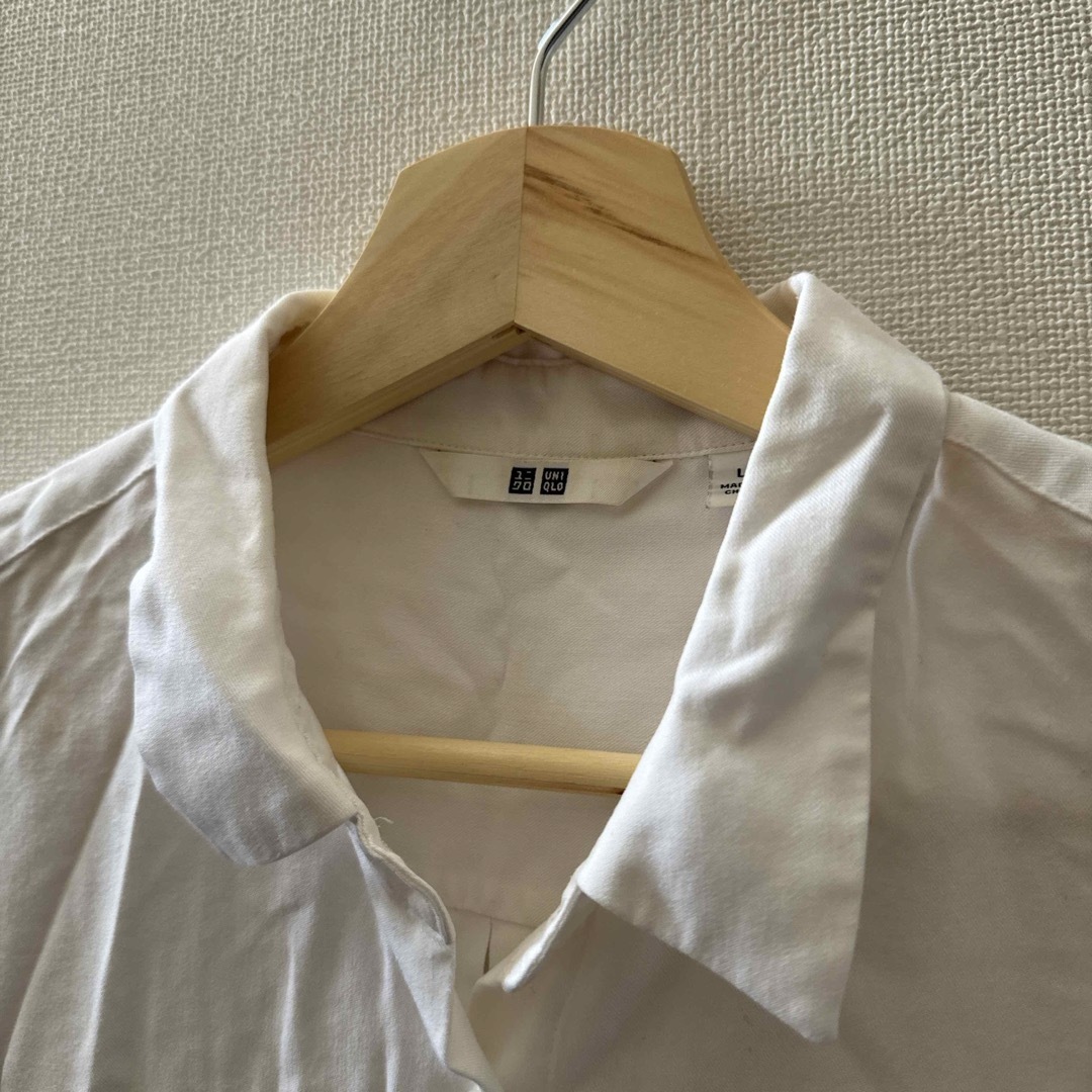 UNIQLO(ユニクロ)のユニクロ 白シャツ レディースのトップス(シャツ/ブラウス(長袖/七分))の商品写真